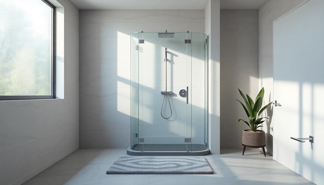 Enhance your space with elegant showers Australia in a beautiful modern bathroom setting.