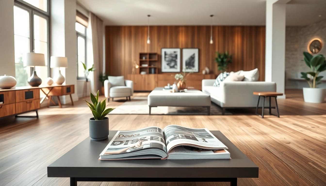 Enhance your home with luxury vinyl flooring near me, showcasing a stylish living environment.