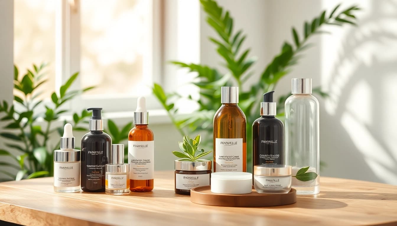 Naudojant Naturali kosmetika, grožio produktai demonstruojami natūralioje aplinkoje.