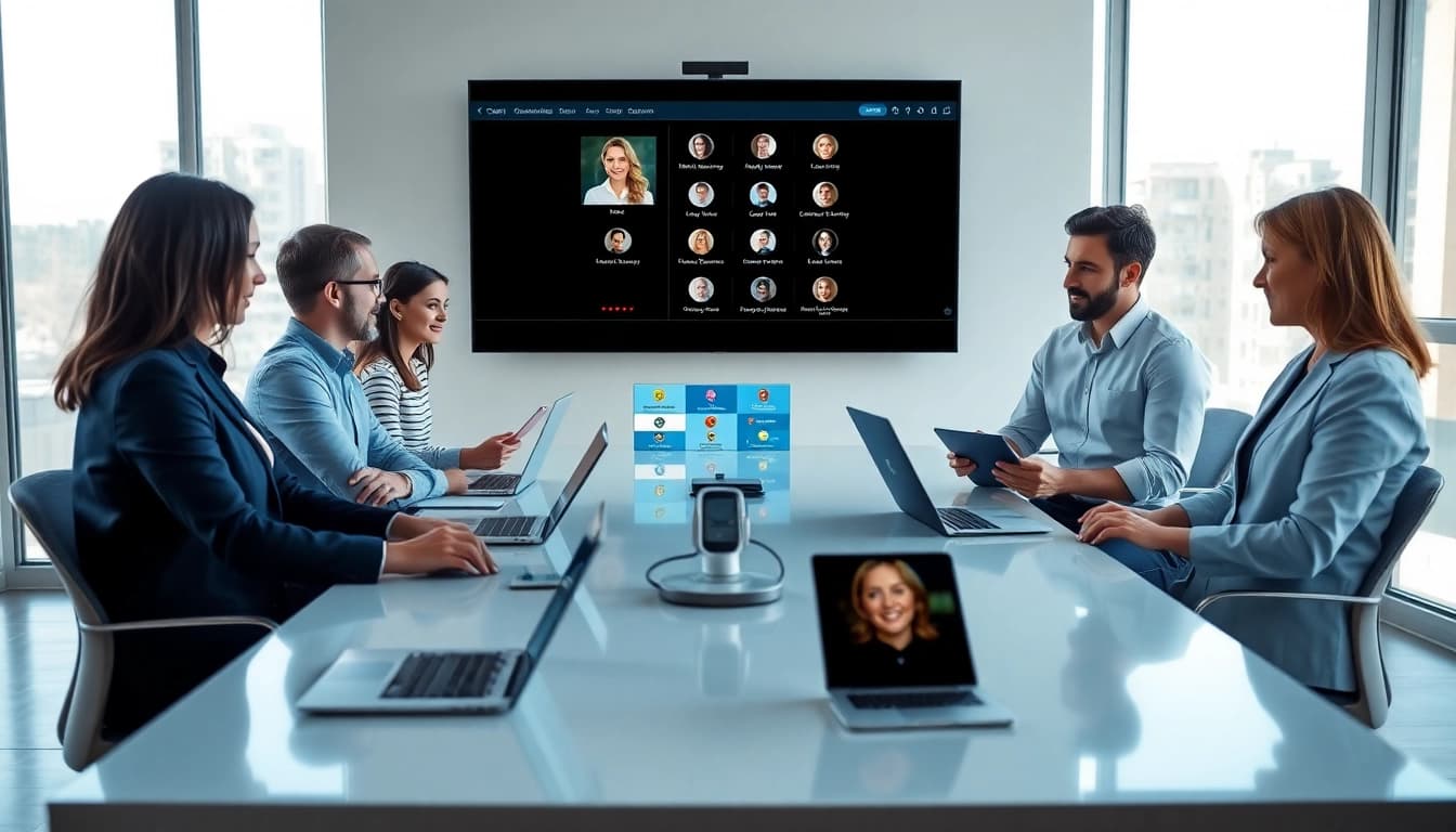 Utilize a cloud based phone system in a modern office setting for effective communication.