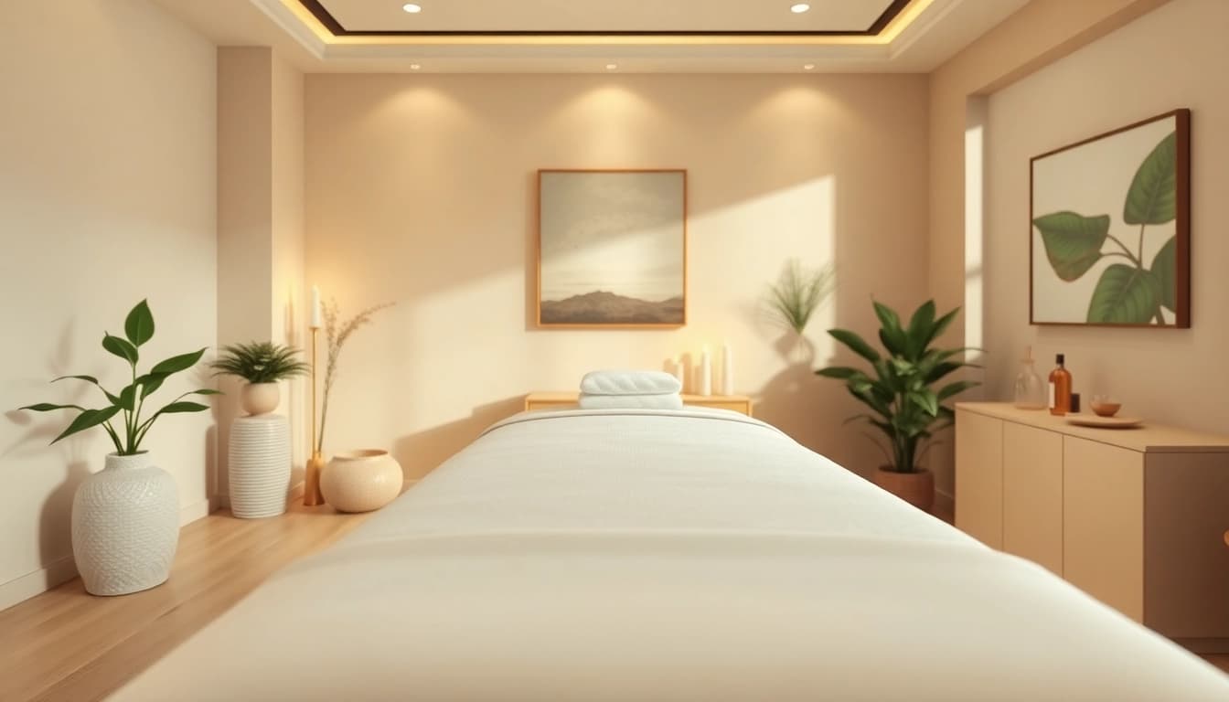 부드러운 조명과 평화로운 인테리어가 어우러진 구미스웨디시 스파의 차분한 분위기를 경험해보세요.