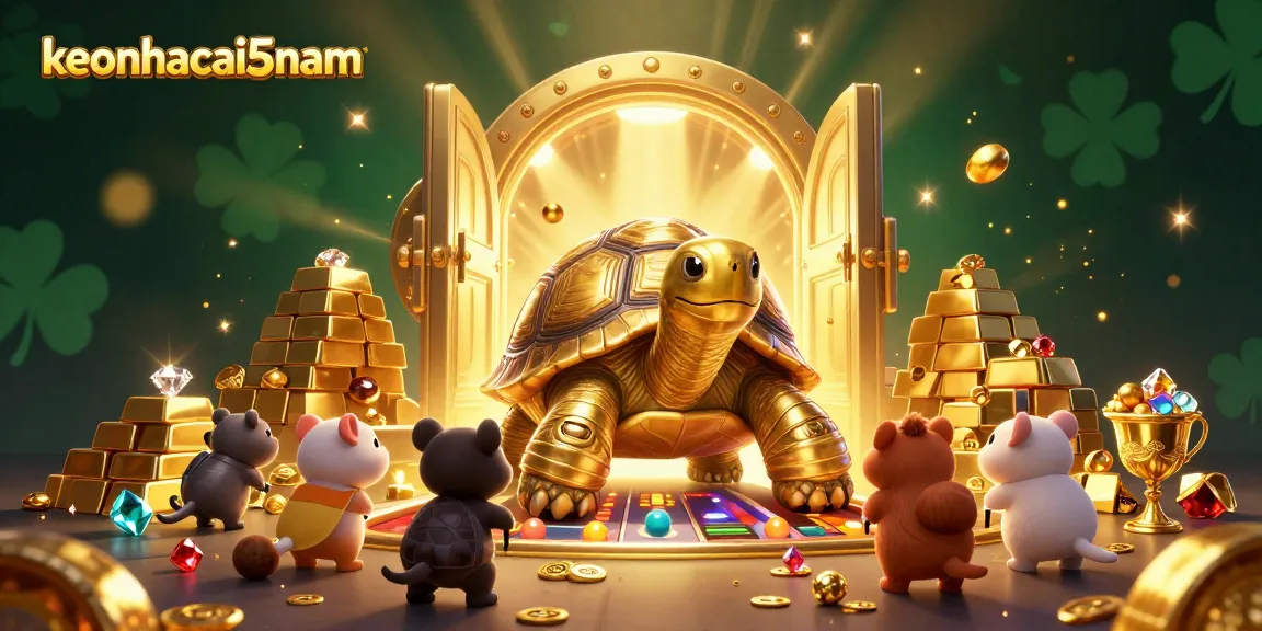 Engage with the exciting world of keonhacai5nam through a vibrant casino-themed 3D illustration.