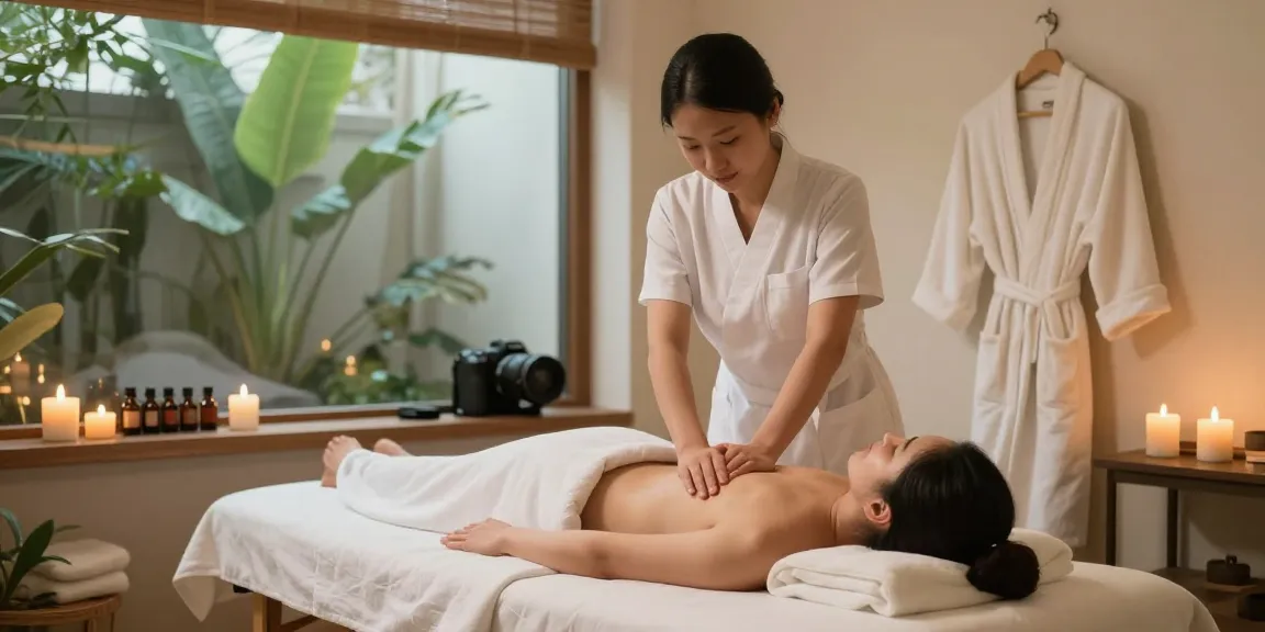 Relaxing Swedish massage session at a wellness spa promoting https://www.makangs.com/region/국내/서울-/마사지-스웨디시 for ultimate relaxation.