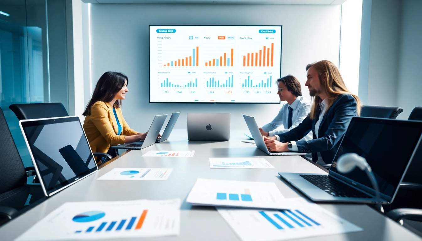 Analyze competitor pricing data in a professional business meeting setting.