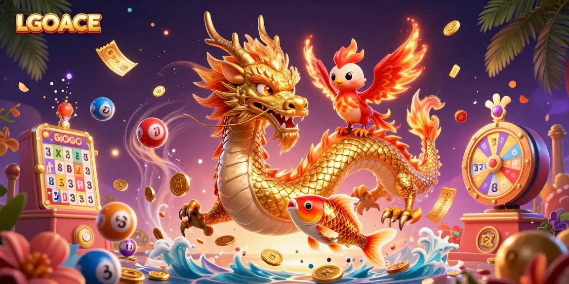 LGOACE offers thrilling slot experiences with vibrant graphics and exciting prizes in a detailed scene.