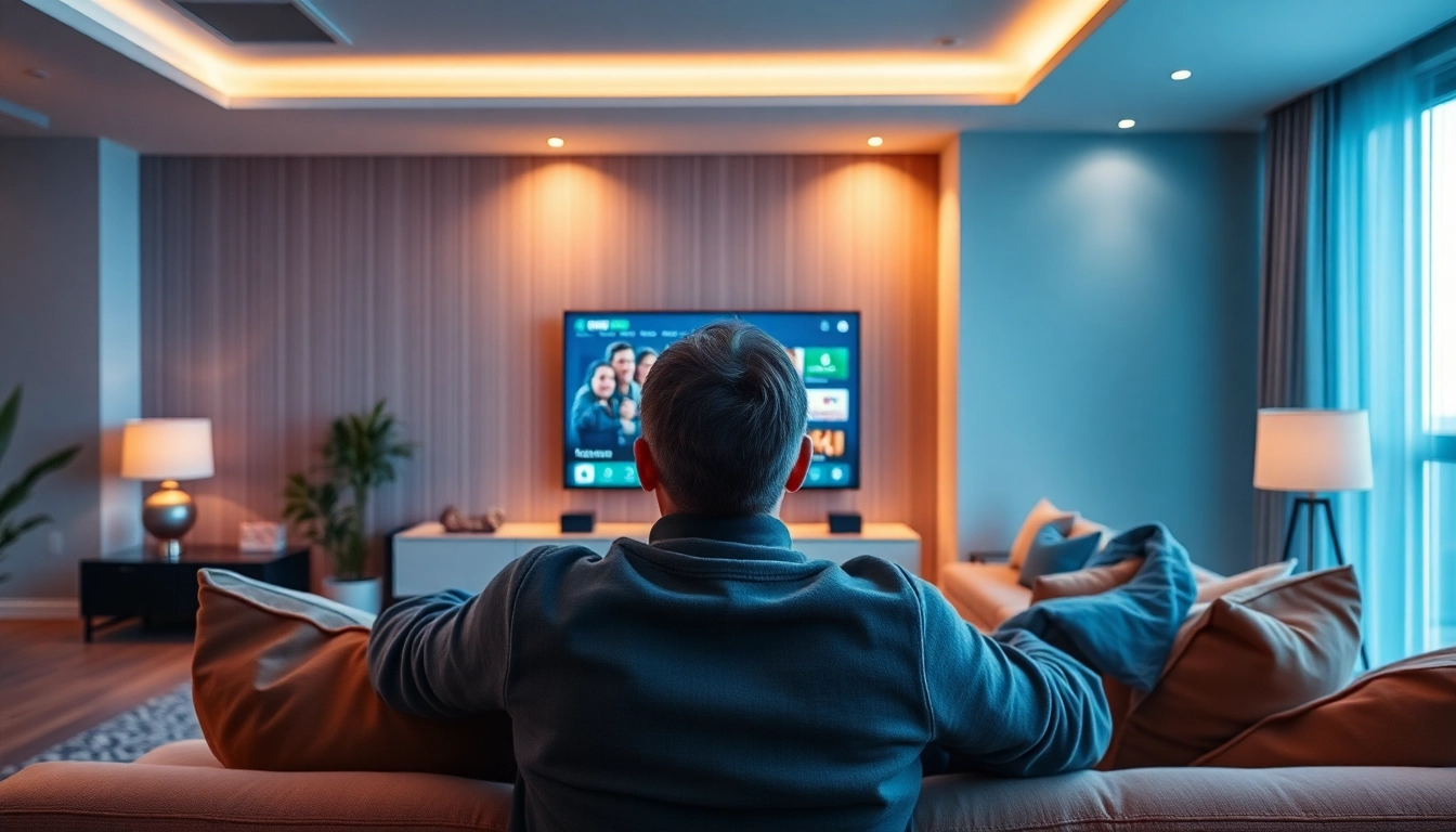 Experience smarter iptv streaming on a modern home setup with lively atmosphere.