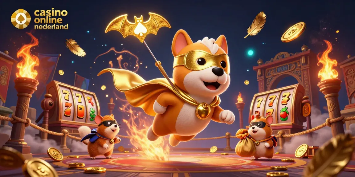 Experience thrills at casino online nederland with a superhero dog and hamster winning gold coins!