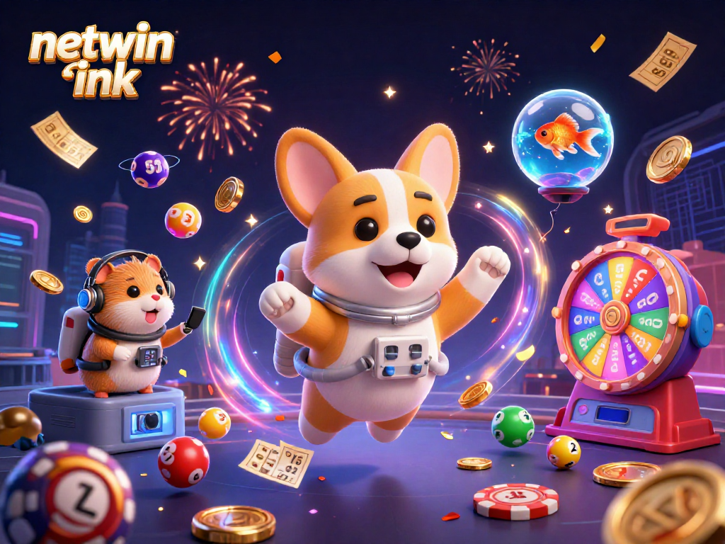 Experience the thrilling excitement of netwin ink with vibrant gaming elements and animated characters!