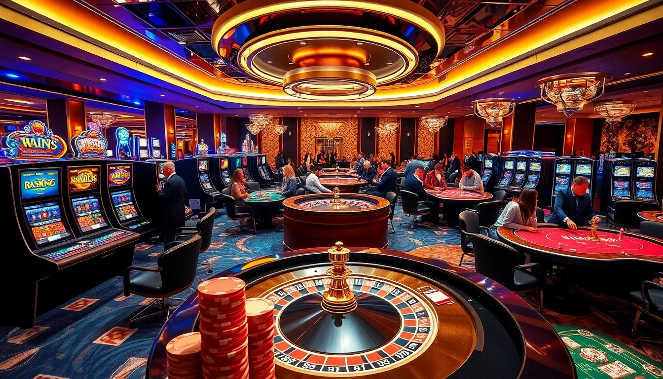 Pemain situs deposit 5k menikmati permainan kasino yang mendebarkan, memasang taruhan, dan berinteraksi dengan mesin slot yang penuh warna.