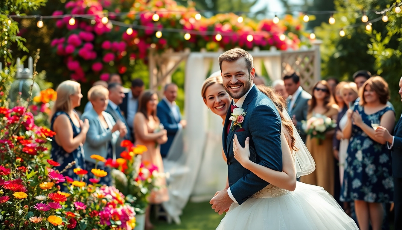 Capture from a photography company edmonton showcasing a joyful wedding moment with vibrant colors.