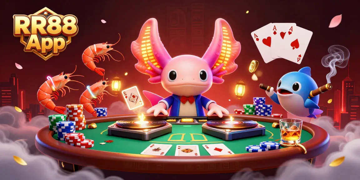 Spin the RR88 App's vibrant features while enjoying lively gameplay with interactive casino characters!