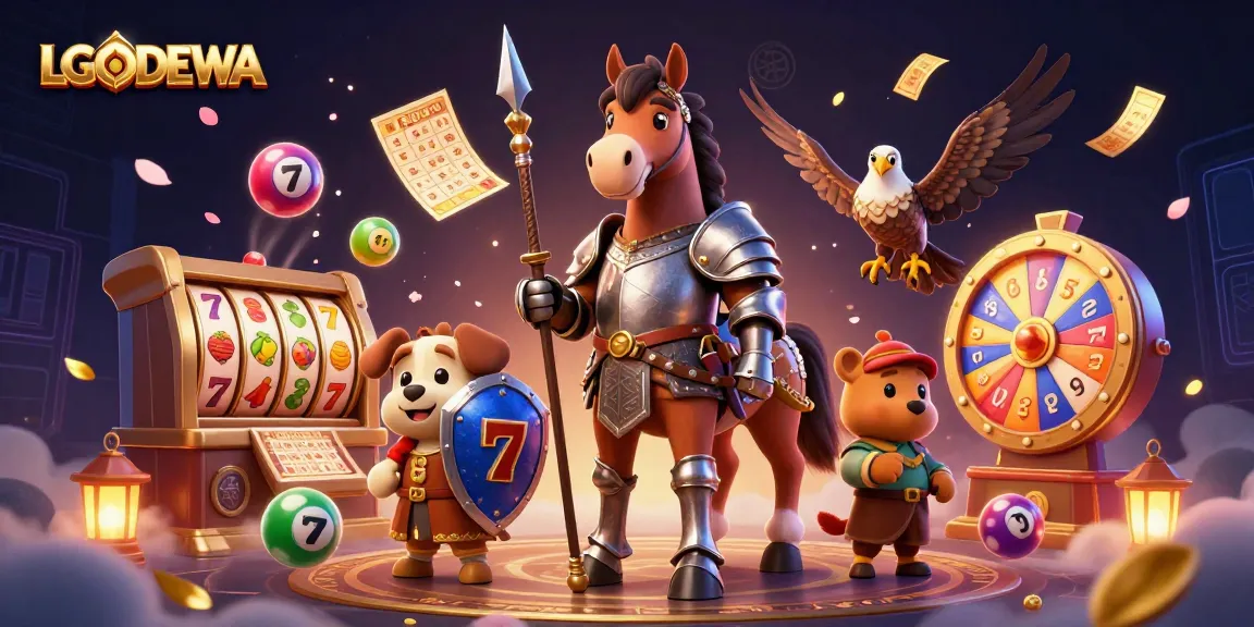 Spin the reels at LGODEWA for exciting jackpots amidst dazzling casino visuals.