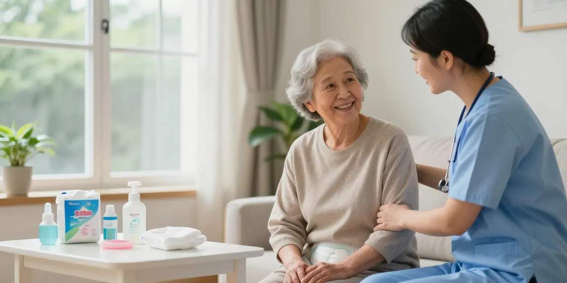 Comfortable senior care setting with 雅保成人紙尿褲 enhancing daily routines through attentive support and comfort.
