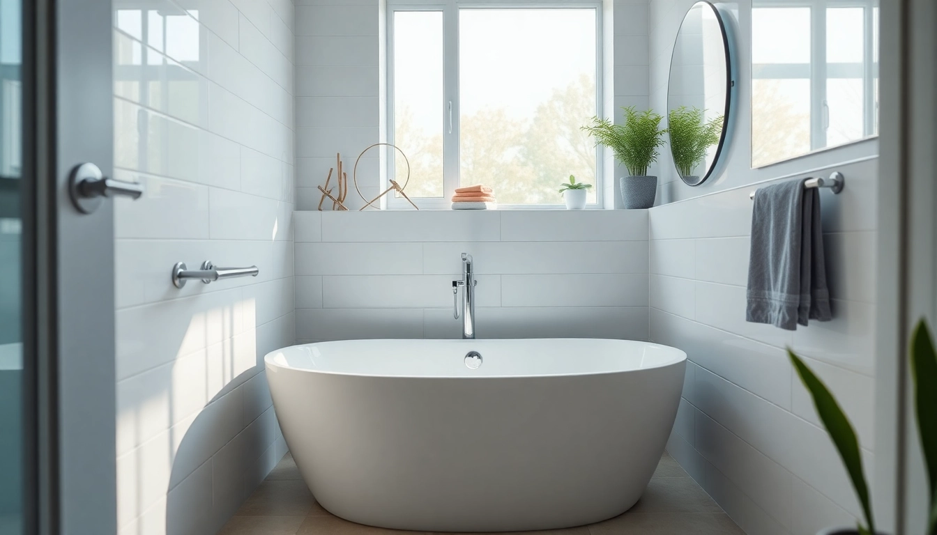 Elevate your decor with bathroom fitters Manchester, showcasing a modern bathroom design.
