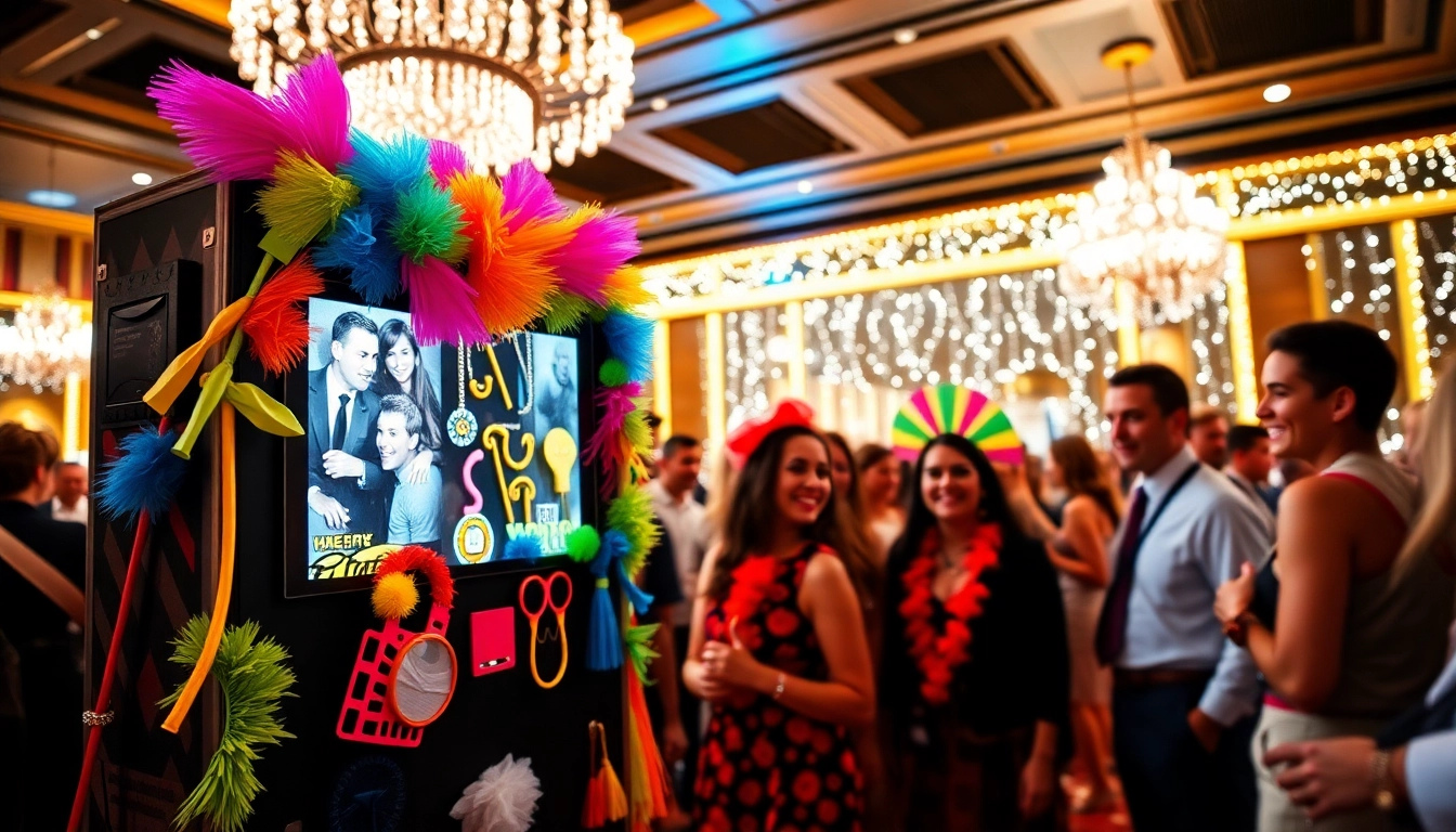 Capture joyful moments with Photo Booth Rentals Las Vegas at a vibrant event.