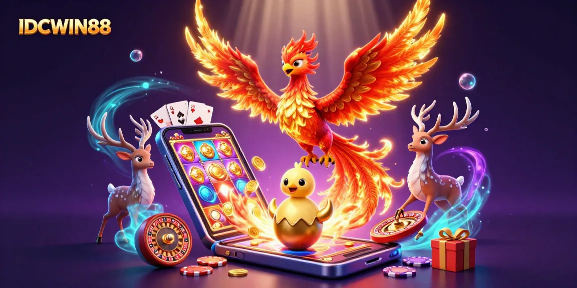 Experience the thrilling action of IDCWIN88 with colorful slot games and a mystical atmosphere.