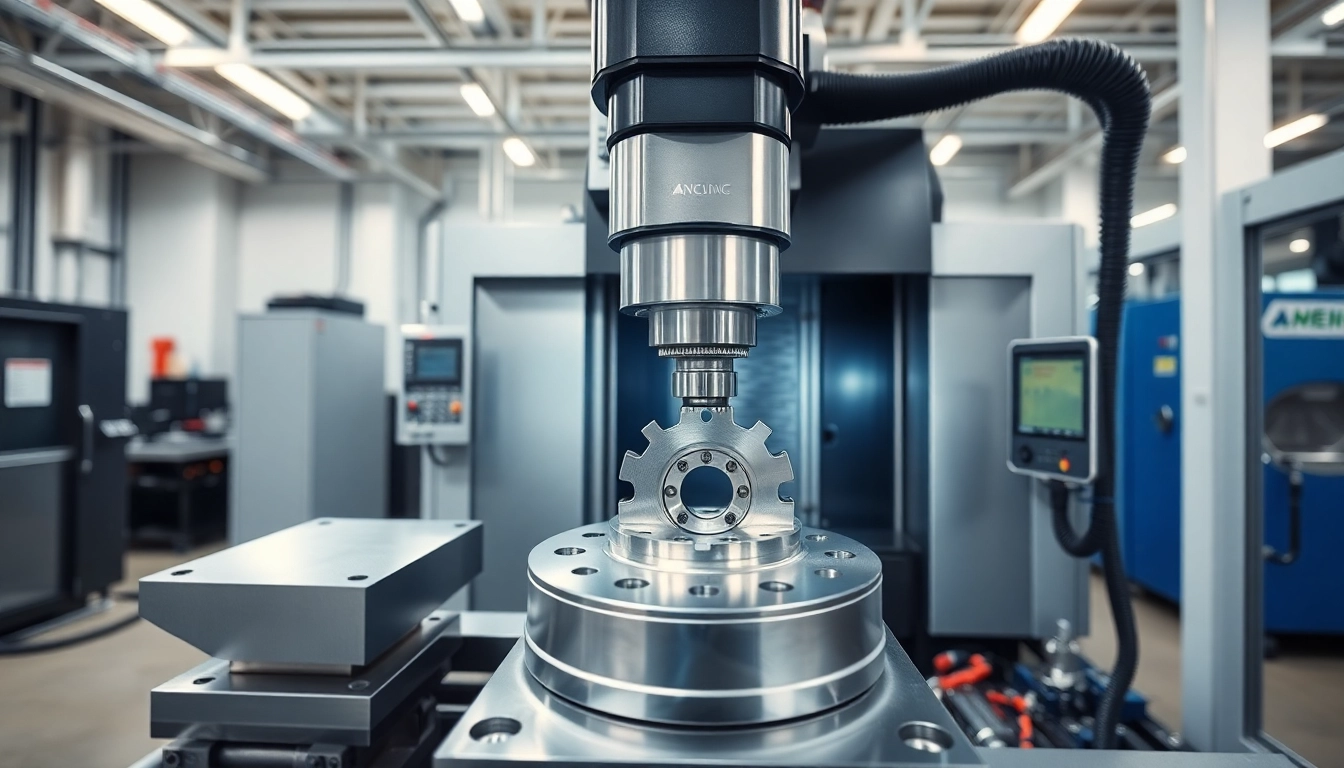 Chiheng Custom CNC Machining showcasing precise metal parts being fabricated in a professional workshop.