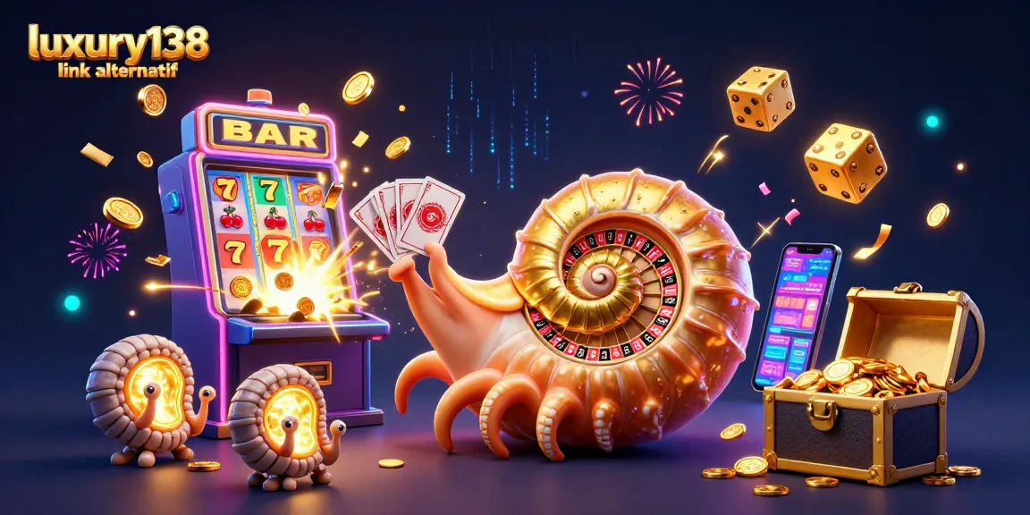 Spinning the luxury138 link alternatif slots, experience thrilling jackpot wins with 3D casino adventure art.