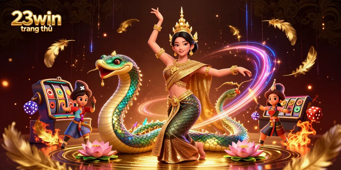 Experience the thrill of 23win trang chủ with a vibrant Asian-themed casino scene highlighting engaging elements.