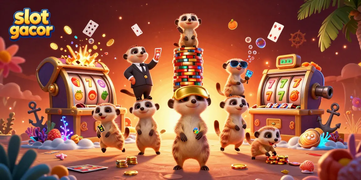 Experience the excitement of slot gacor gameplay with a 3D meerkat casino adventure.