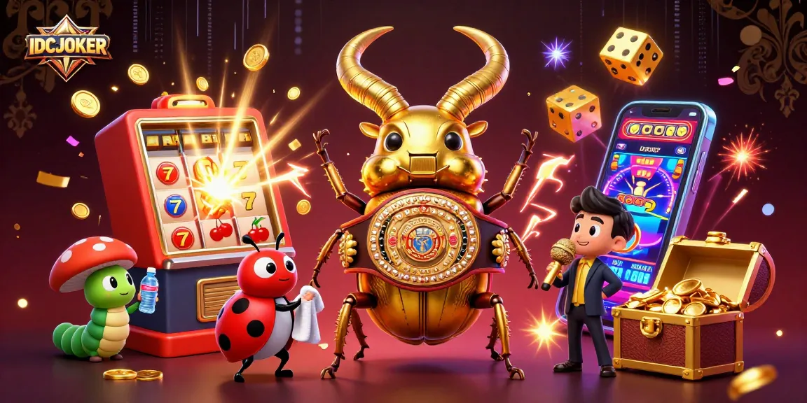 IDCJOKER brings excitement with a dynamic casino scene featuring games and characters.