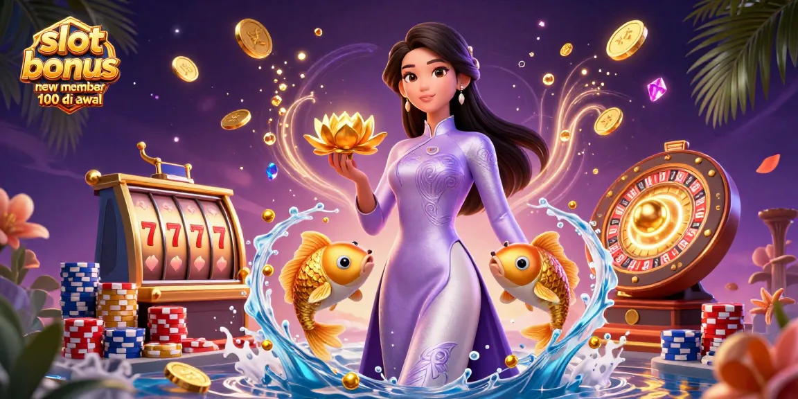 Celebrate your win with the slot bonus new member 100 di awal, showcasing exciting gameplay and vibrant casino elements.