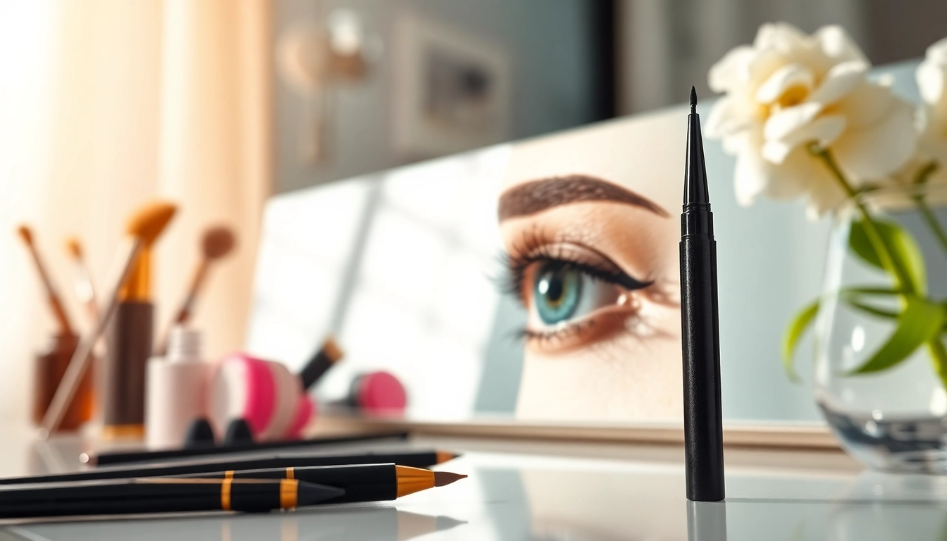 Apply the precise tattoo eyeliner pen for stunning, long-lasting eye makeup.