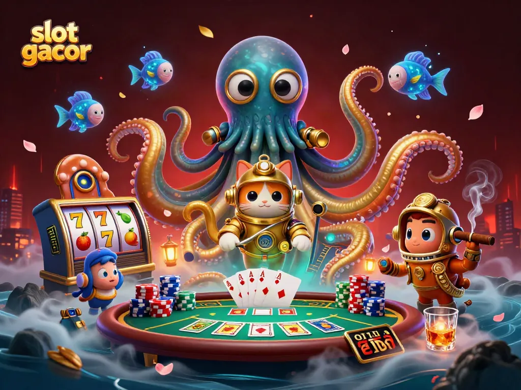 Experience dynamic slot gacor excitement with vivid 3D representations of thrilling casino elements.