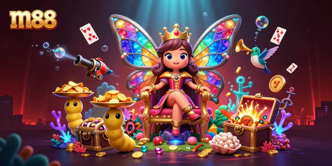 Experience thrill and excitement at m88 with colorful slots and casino games in a vibrant underwater world.