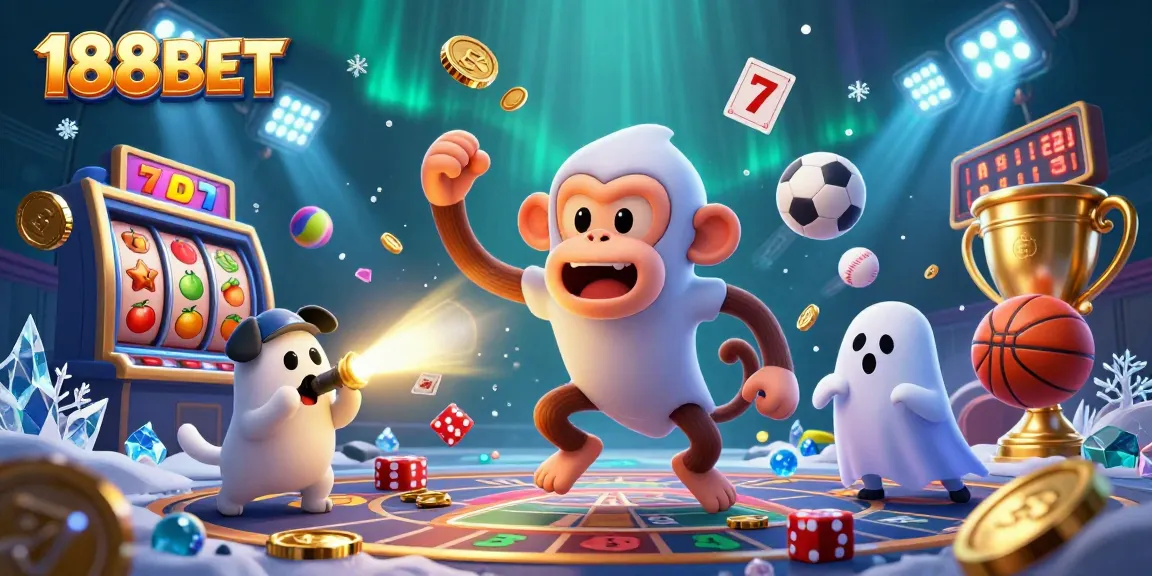Experience thrilling gameplay at 188BET with a haunted casino scene filled with dynamic symbols and action.