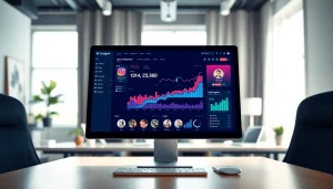 Boost your social media presence with an engaging Instagram smm panel interface illustration.