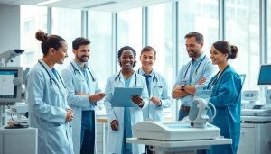 Enhancing Health through teamwork among medical professionals in a modern healthcare setting.