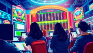 Bermain bandar togel online dengan antarmuka yang menarik dan pemain yang semangat.