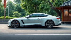 新車リースのシステムを利用して、最新の車両を楽しく選んでいる様子。