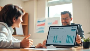 카드 현금화 전략을 설명하는 금융 컨설턴트와 고객의 대화 모습