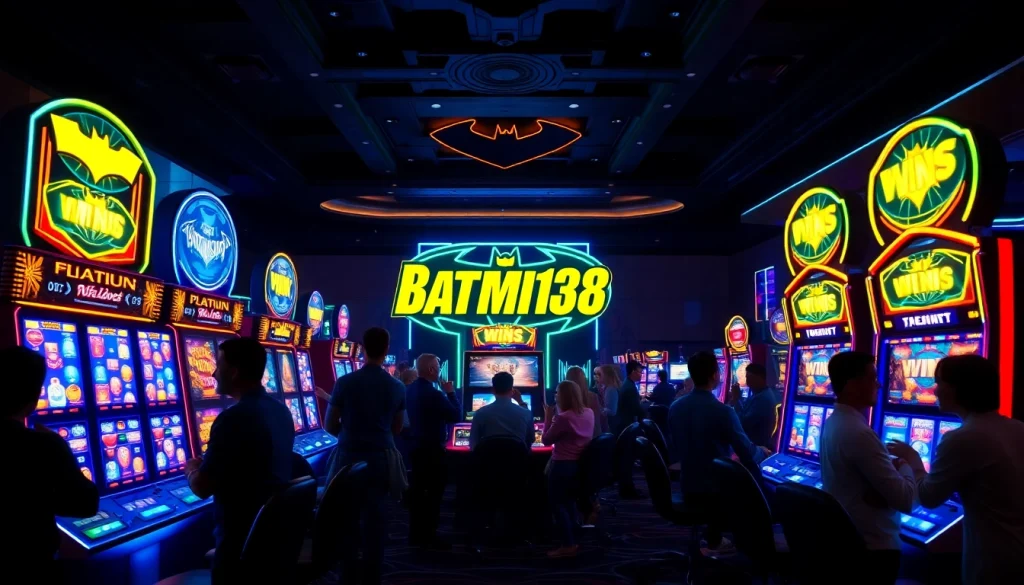 Menangkan dengan bermain batman138 slot dalam suasana kasino yang ceria dan penuh warna.