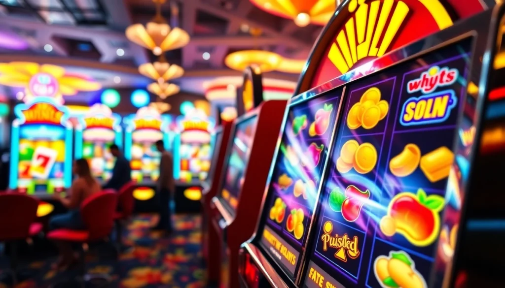 Rasakan keseruan bermain bolahiu slot di mesin permainan kasino yang cerah.