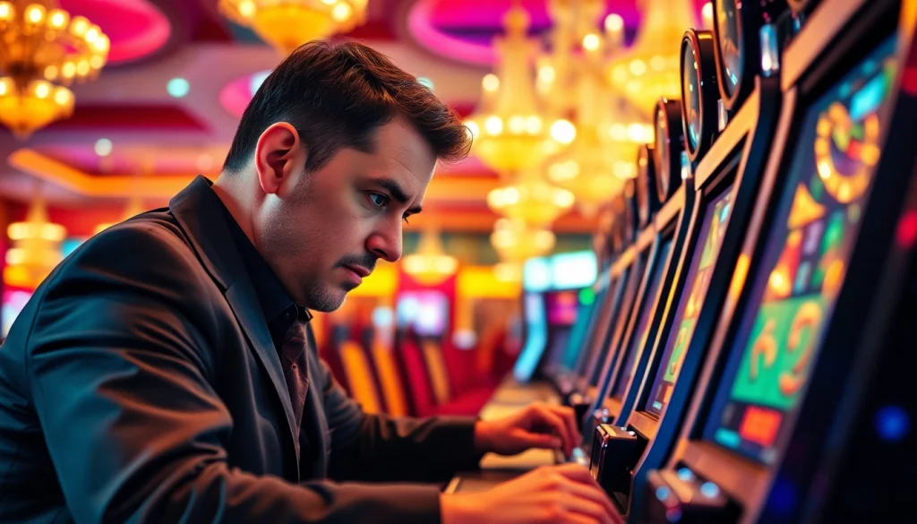 Temukan agen toto terbaik slot dengan meja permainan slot yang mengesankan dan lampu berwarna-warni.