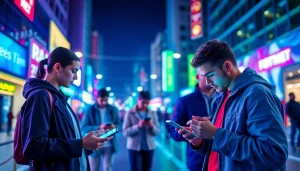 Engage with the best sports betting apps India in a vibrant urban environment depicting user experiences.