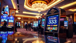 Mencoba keberuntungan pada mesin slot luxury333 yang mewah dan modern di kasino premium.