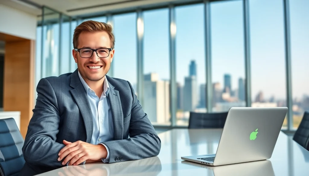 Chris Wilder discussing strategies at https://diknews.co.uk/chris-wilder/ in a modern office.