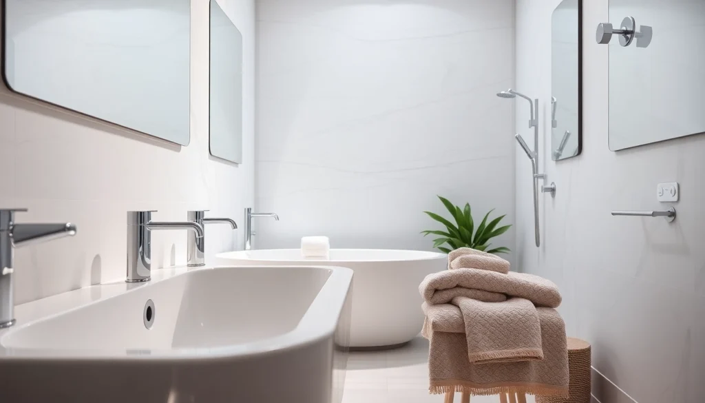 Sonni sanitär GmbH präsentiert hochmoderne Badezimmerprodukte in stilvollem Ambiente.