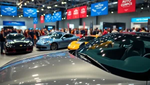 Engage with the Auto Cars Show featuring diverse vehicles and a vibrant crowd of enthusiasts.