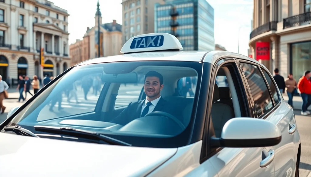 West bridgford Taxi parked in an urban setting with a friendly driver ready to assist.
