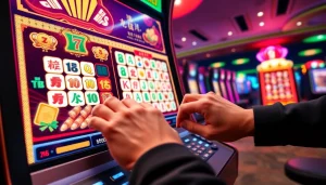 Menggoda pemain dengan slot mahjong di dalam suasana kasino yang cerah dan energik