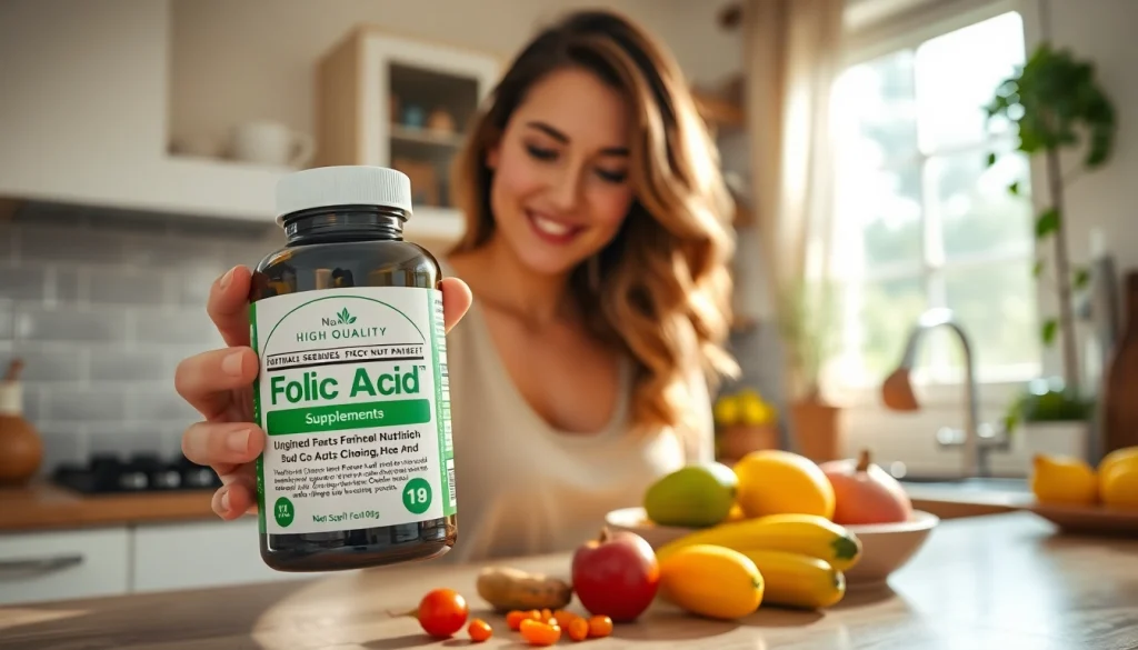 暖かいキッチンで、健康志向の方におすすめの葉酸サプリ。