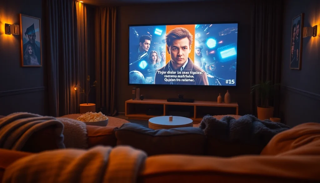 Experience filmes online subtitrate in a cozy home theater setting for movie lovers.