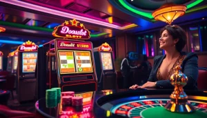 Experience thrilling gameplay at the doaslot slot machine with vibrant casino elements.