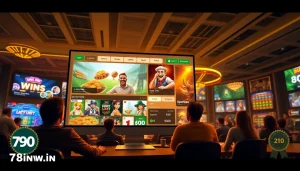 Exciting online casino experience at 78win.com with diverse games and vibrant atmosphere.