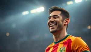 Jogador celebra sua vitória na Bet dá Sorte com alegria e entusiasmo.